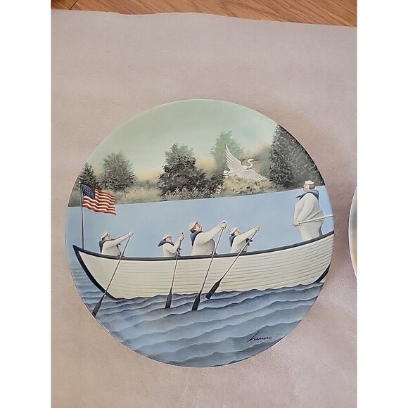 Vintage Rare 1986 Lowell Herrero 8" Plates (4) Vandor Made in Japan - Decorative - Picture 2 of 6